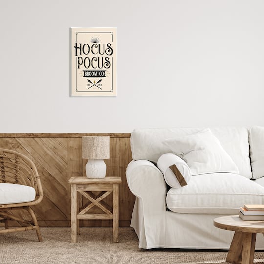 Stupell Industries Hocus Pocus Broom Co Sign Wall Plaque Art